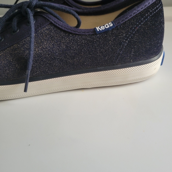 Navy Velour Keds - Picture 4 of 6